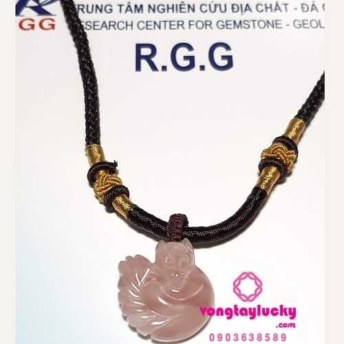 Hồ ly thạch anh hồng đậm cao cấp 5A