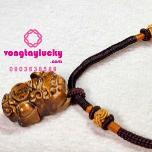dây chuyền  tỳ hưu đá mắt hổ, dây chuyền tỳ hưu tài lộc