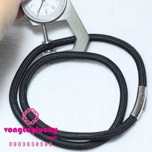 dây đeo đá phong thủy, dây cổ, dây cổ vải dù Thái lan, dây cổ siêu bền, dây cổ màu đen, dây cổ nam, dây đeo mặt Phật, dây đeo mặt đá, dây 6li
