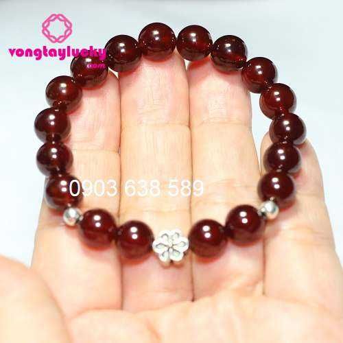 vòng tay đá garnet, vòng tay đá phong thủy, vòng tay mệnh hỏa, vòng tay đỏ đô