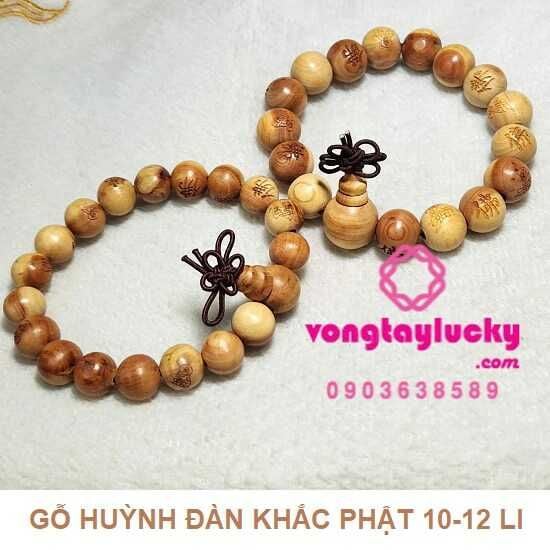 gỗ huỳnh đàn vòng tay trừ tà vòng tay bình an vòng tay may mắn chuỗi hạt phong thủ