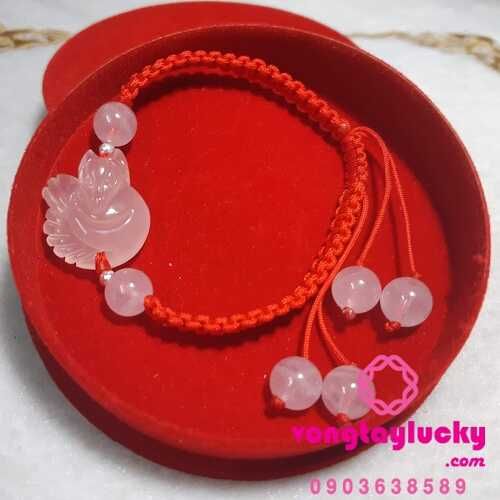 hồ ly thạch anh hồng đẹp,hồ ly 9 đuôi,hồ ly thạch anh hồng, hồ ly đá phong thủy, những điều cấm kỵ khi đeo hồ ly,mặt đá hồ ly,hồ ly mệnh hỏa, hồ ly cầu duyên, vòng tay hồ ly đá thạch anh