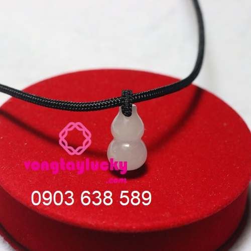 dây cổ bạch ngọc, dây đeo phong thủy, dây cổ bình an và tài lộc, hồ lô phong thủy, dây cổ ngọc quý
