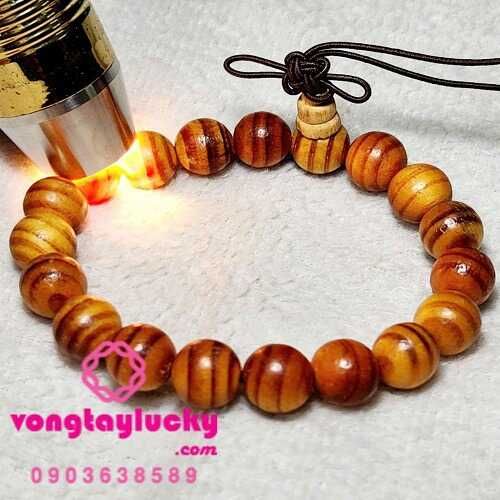 Vòng tay mệnh mộc vòng tay gỗ huyết long gỗ huyết long sọc