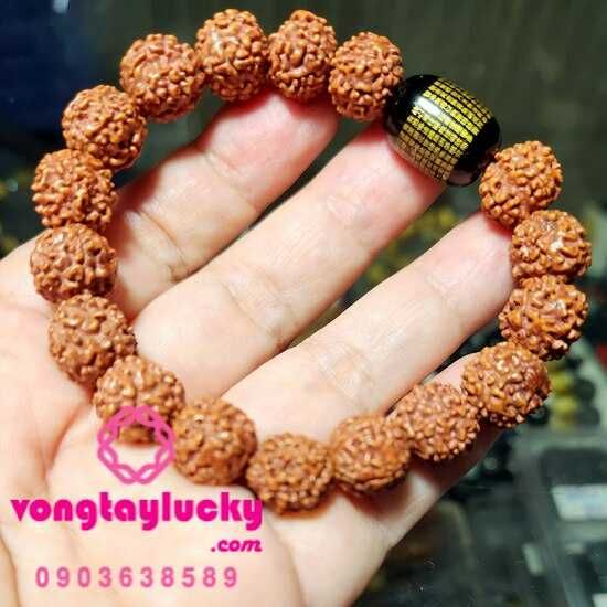 Chuỗi bồ đề kim cang đeo tay các điểm viên kinh Phật
