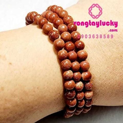vòng tay đá phong thủy, vòng tay đá kim sa, vòng tay tài lộc, vòng tay mệnh thổ, đá kim sa, chuỗi 108 đá kim sa 6li, chuỗi quấn tay 3 vòng, vòng tay may mắn, vòng tay đẹp,vòng tay nam nữ đá phong thủy