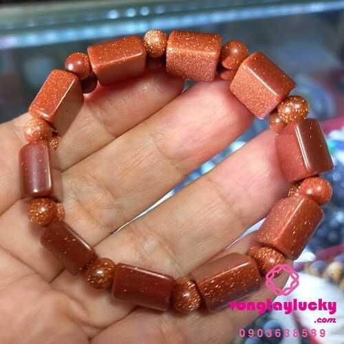 vòng tay đá phong thủy, vòng tay đá kim sa, vòng tay tài lộc, vòng tay mệnh thổ, đá kim sa, chuỗi 108 đá kim sa 6li, chuỗi quấn tay 3 vòng, vòng tay may mắn, vòng tay đẹp,vòng tay nam đá phong thủy