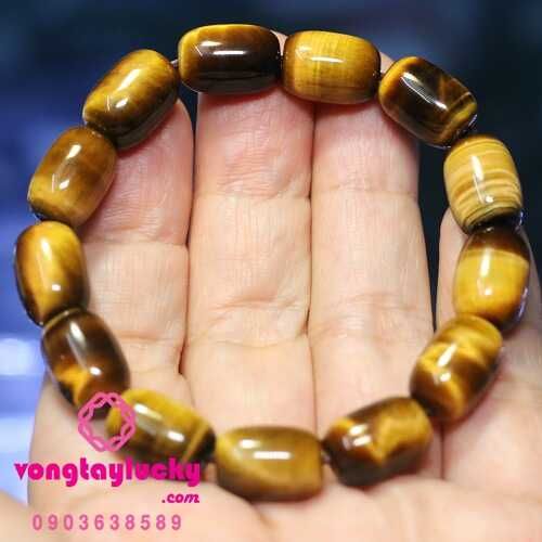 vòng tay đá mắt hổ, vòng tay đá mắt hổ lu thống, đá mắt hổ vàng nâu, vòng tay nam nữ, vòng tay mệnh thổ, vòng tay mệnh kim