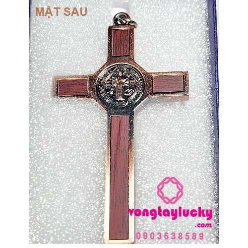 Thánh giá trừ tà hợp kim 8x4cm hợp kim xi Việt Nam