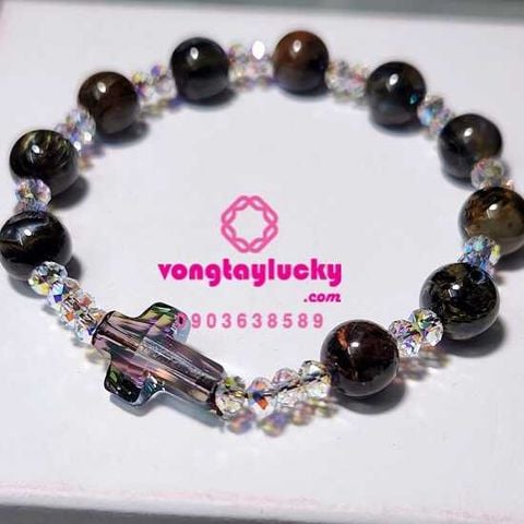 òng tay công giáo, Đá Giông bão (PIETERSIDE, vòng tay phong thủy, chuỗi mân côi nữ mệnh thủy. chuỗi mân côi đá đẹp, chuỗi mân côi đá piterside, chuỗi mân côi 10 hạt, vòng tay công giáo