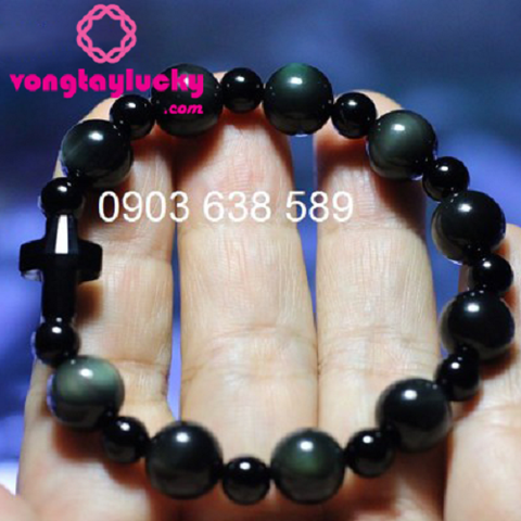 đá obsidian thiên nhiên, vòng tay đá núi lửa obsidian, vòng tay mệnh thủy, vòng tay mệnh mộc, vòng tay công giáo, chuỗi mân côi, trang sức công giáo, chuỗi mân côi đẹp, vòng đeo tay 10li