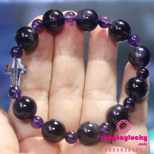 tràng hạt mân côi, chuỗi hạt mân côi, vòng tay mân côi đá thạch anh, chuỗi mân côi thạch anh tím, vòng tay công giáo, vòng tay trừ tà, vòng tay nam, chuỗi 10 hạt
