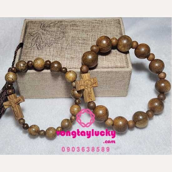 chuỗi mân côi trầm hương, vòng tay công giáo, vòng tay phong thủy, vòng tay công giáo, vòng tay mệnh mộc, chuỗi mân côi đẹp, vòng tay cặp đôi
