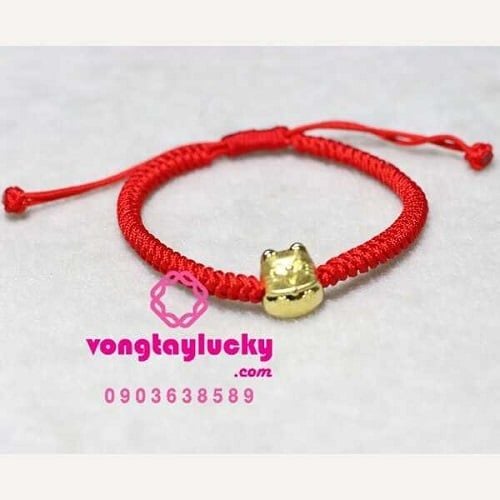 Vòng tay chỉ đỏ mix bạc Thái