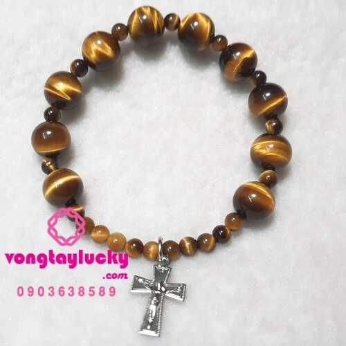 vòng tay đá mắt hổ,vòng tay công giáo, chuỗi mân côi, trang sức công giáo,vongphongthuy, matho, mathotựnhiên, vongtaydathat,