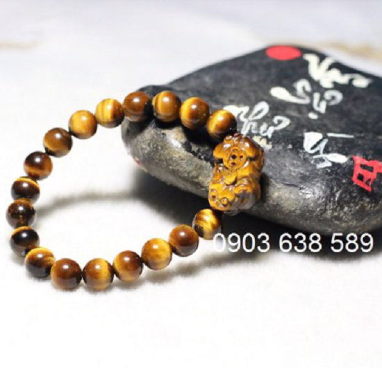 vòng tay tỳ hưu đá mắt hổ vàng nâu vòng tay tỳ hưu đá phong thủy cho nữ, vòng tay tài lộc, vòng tay mệnh thổ,vòng tay mệnh kim, vòng tay tỳ hưu sales sốc