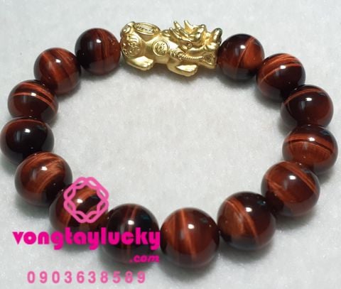 vòng tay đá mắt hổ đỏ, vòng tay tỳ hưu bạc Thái, vòng tay mắt hổ, vòng tay phong thủy mắt hổ nâu đỏ 10li, vòng tay phong thủy, đá thạch anh mắt hổ thiên nhiên