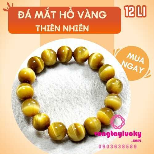 vòng tay đá mắt hổ, đá mắt hổ vàng, đá thạch anh mắt hổ, đá mắt hổ vàng thiên nhiên