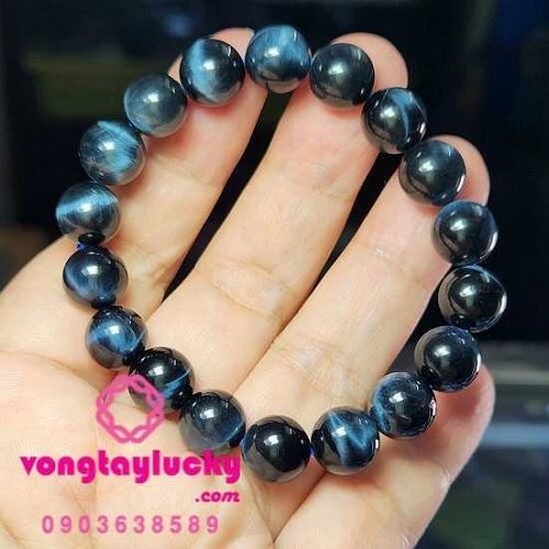 lắc tay, đá mắt hổ, đá mắt hổ xanh den, đá mắ hổ chi, ưn, vòng tay phong thủy đá mắt hổ Vip, đá mắt hổ thiên nhiên