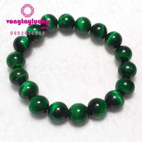 vòng tay đá mắt hổ, đá mắt hổ xanh lục, đá mắt hổ mệnh hỏa, vòng tay mệnh mộc