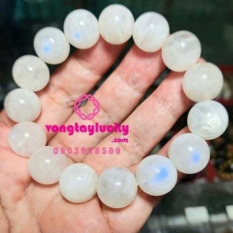 vòng tay đá mặt trăng, vòng tay phong thủy, vòng tay mệnh kim, vòng tay nam, đá mặt trăng 14li