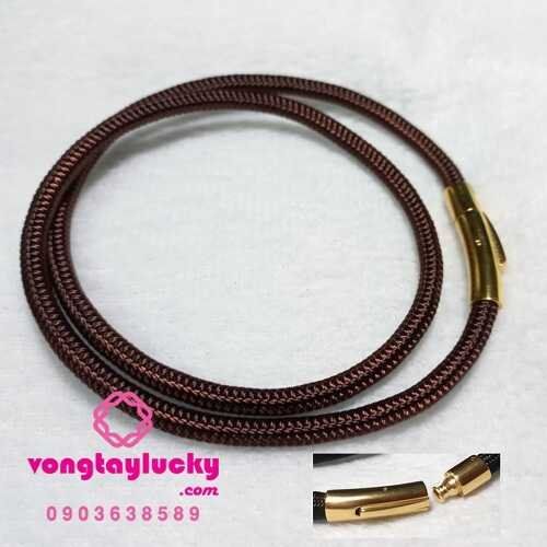 Dây cổ vải dù Thái Lan màu nâu
