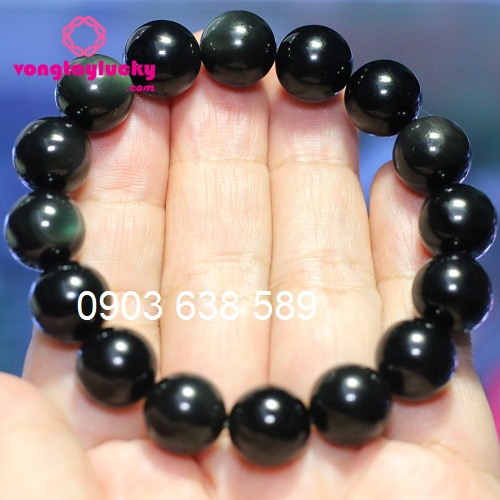 đá tự nhiên, vòng tay phong thủy, vòng tay đá núi lửa obsidian, vòng tay may mắn, đá obsidian thiên nhiên, vòng tay mệnh thủy, vòng tay mệnh mộc