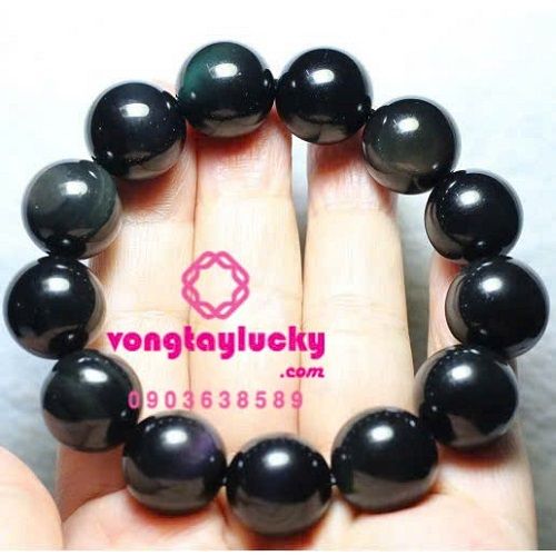 đá tự nhiên, vòng tay phong thủy, vòng tay đá núi lửa obsidian, vòng tay may mắn, đá obsidian thiên nhiên, vòng tay mệnh thủy, vòng tay mệnh mộc