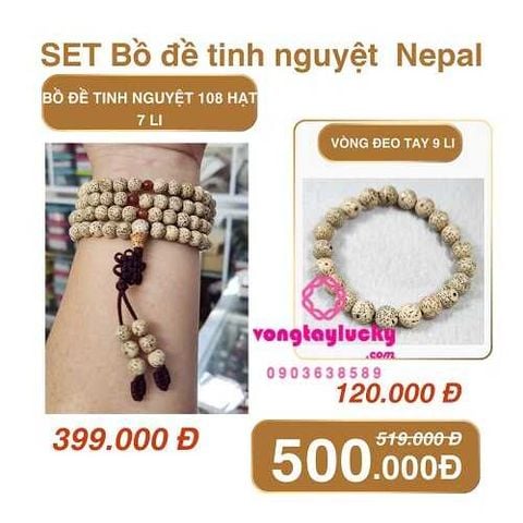 chuỗi bồ đề tinh nguyệt 108 hạt, bồ đề đeo cổ trừ tà, tràng hạt bồ đề Nepal, chuỗi 108 hạt, tràng hạt bồ đề