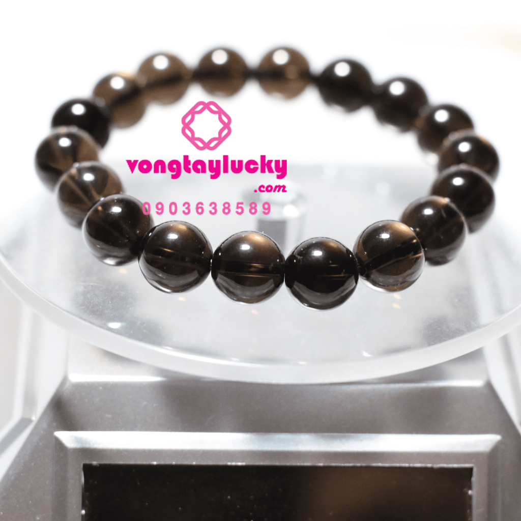 Vòng tay thạch anh khói 6li-8li-10li-12li- 108 hạt quấn tay