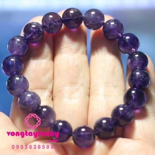 thạch anh tím, vòng tay đá phong thủy, thạch anh tím 10li, thạch anh tím thiên nhiên, vòng tay mệnh hỏa, vòng tay mệnh thổ, vòng tay giá rẻ