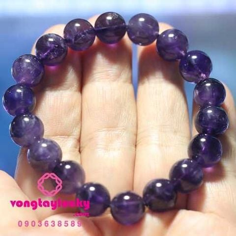 thạch anh tím, vòng tay đá phong thủy, thạch anh tím 10li, thạch anh tím thiên nhiên, vòng tay mệnh hỏa, vòng tay mệnh thổ, vòng tay giá rẻ