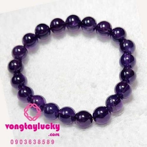 Vòng tay thạch anh tím 8.5 li 2A-5A vip thiên nhiên
