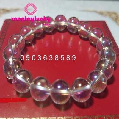 Vòng tay thạch anh trắng 8li trong suốt