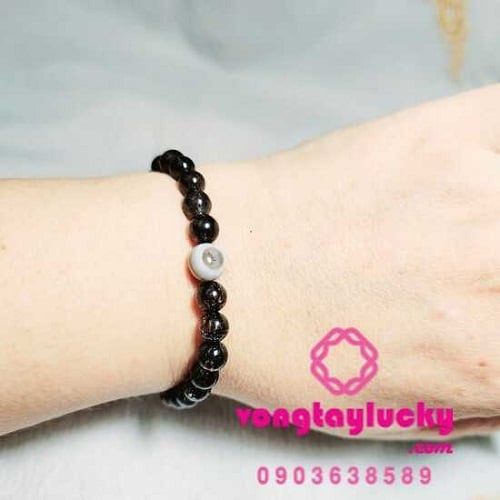 thạch anh tóc đen vòng tay mệnh thủy vòng tay mệnh mộc đá dzi 1 mắt mắt trời mắt trí tuệ