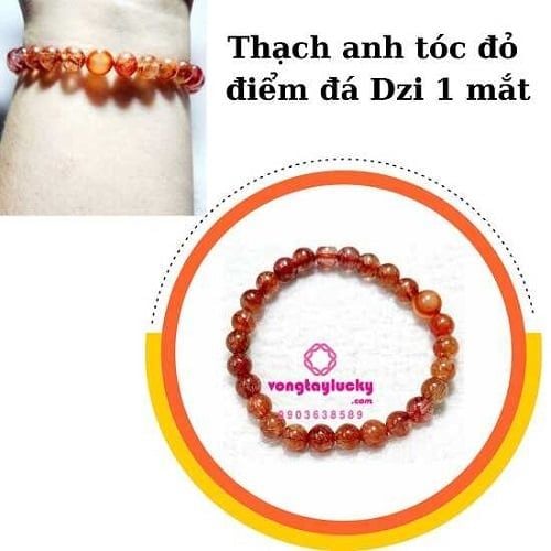 vòng tay mệnh hỏa, vòng tay mệnh thổthạch anh tóc đỏ, lắc tay, vvo2ng tay phong thủy, vòng tay đá thạch anh