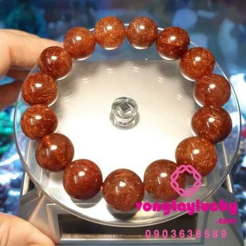thạch anh tóc đỏ 14li, vòng đá thạch anh, vòng tay big size, thạch anh tóc nâu đỏ, thạch anh tóc đỏ 14 li, thạch anh tóc nâu đỏ 7A, vòng tay mệnh hỏa, vòng tay mệnh thổ, đá thạch anh thiên nhiên