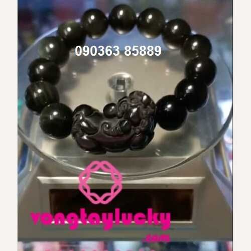 Tỳ hưu đá núi lửa obsidian thiên nhiên các size