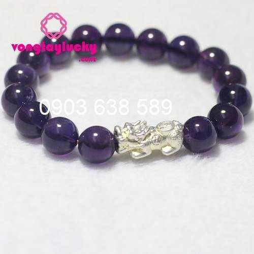 Thạch anh tím phối bạc Thái