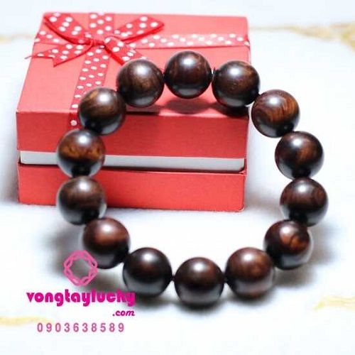 Chuỗi đeo tay gỗ trắc đẹp tự nhiên các size