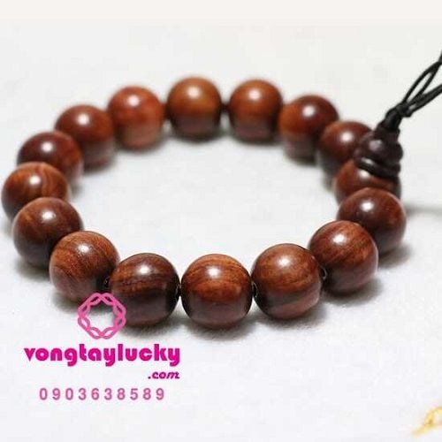 Chuỗi đeo tay gỗ trắc đẹp tự nhiên các size