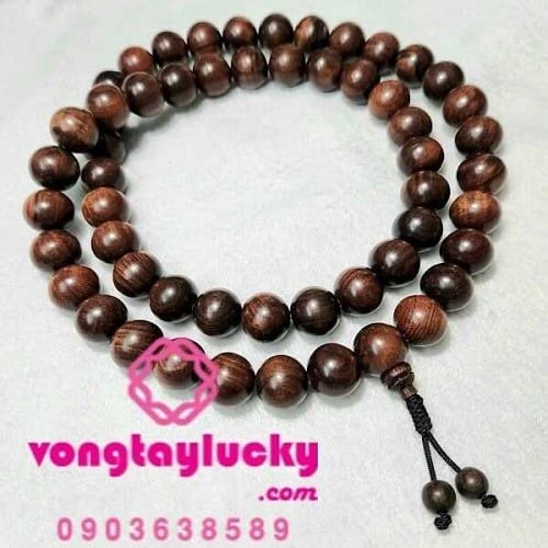 Chuỗi 108 hạt gỗ trắc các size
