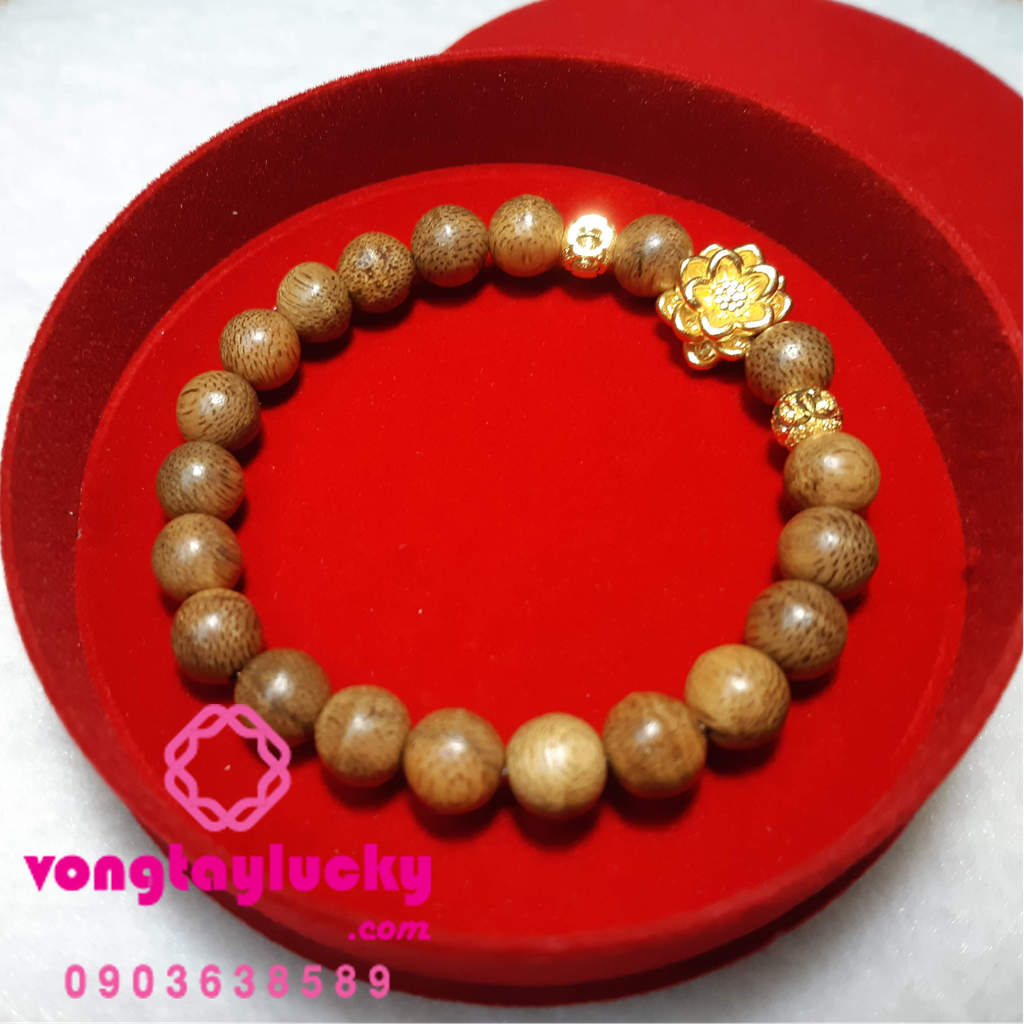 Vòng tay trầm hương tốc kiến tự nhiên 10li 18 hạt