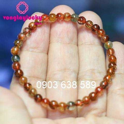 vòng tay thạch anh tóc, vòng tay nữ, vòng tay thạch anh tóc tam tài, vòng tay phong thủy, vòng tay may mắn, vòng tay tài lộc