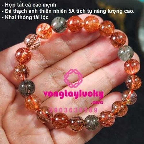 vòng tay đá thạch anh, thạch anh tóc tam tài, thạch anh vip, thạch anh tóc tiên, vòng tay đá phong thủy