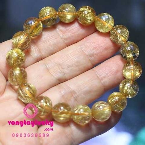 Thạch anh tóc vàng Vip 6A