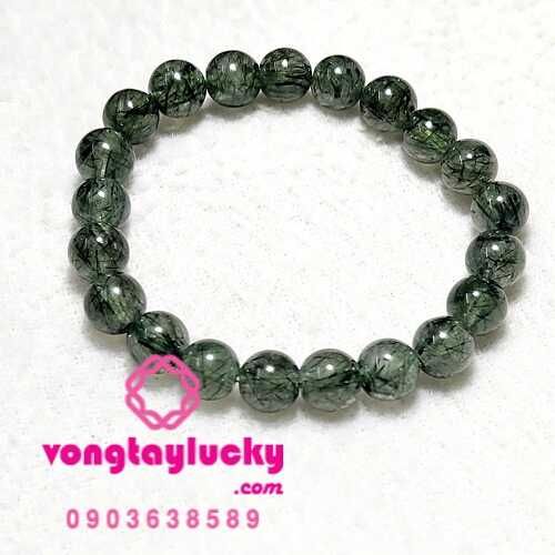 thạch anh tóc xanh, vòng tay đá thạch anh, vòng tay mệnh mộc, vòng tay mệnh hỏa, vòng tay nữ