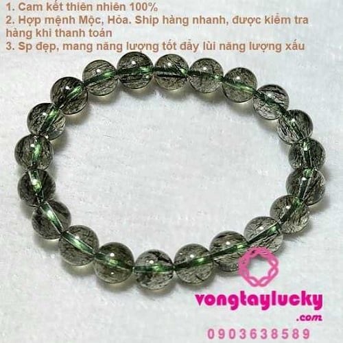 Thạch anh tóc xanh rêu trong
