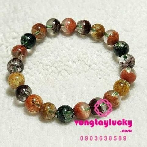 vòng tay phong thủy, vòng tay ngũ hành, vòng tay đá thạch anh, vòng tay thạch anh ngũ sắc, tác dụng của đá thạch anh, thạch anh đa sắc, đá thiên nhiên, vòng tay may mắn, vòng tay hợp mệnh