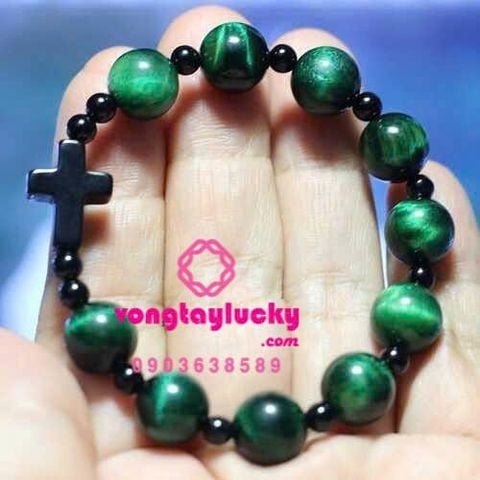 chuỗi mân côi mệnh mộc, chuỗi mân côi mệnh hỏa, chuỗi mân côi đá mắt hổ, đá mắt hổ xanh lục, vòng tay công giáo, tàng hạt mân côi, chuỗi mân côi nam